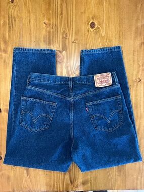 Levi’s 550 Men’s Jeans W36 L30 Y2K 2008 Relaxed Fit Dark Wash 100% Cotton